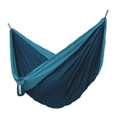 LA SIESTA Colibri 3.0 Outdoor Hammock & Tree Straps - Camping for Outside, Hiking, Travel, Backpacking - Portable, Breathable Nylon Tree Hammock for 2 Person - Double, River