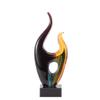 SHOP AWARDS AND GIFTS Personalized Hand Blown Glass Sculpture Swirl Pattern Award Trophy, Work Achievement, Customizable Corporate Gifts, 10- Inch view 3