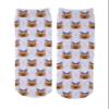 Adorable Dog Breed Design Novelty Argyle Socks (Yorkshire Terrier Blue Bow) view 1