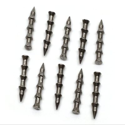 (10 Pack) - Harmony Fishing Company Tungsten Nail Weights [Select Size] (Lead-Free/No Lead Nail Weights for Neko/Wacky Rig Fishing) (Natural, 3/32oz)