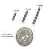(10 Pack) - Harmony Fishing Company Tungsten Nail Weights [Select Size] (Lead-Free/No Lead Nail Weights for Neko/Wacky Rig Fishing) (Natural, 3/32oz) view 3