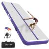 AKSPORT Air Mat Tumble Track Gymnastics Tumbling Mat Inflatable Floor Mats With Electric Air Pump for Home Use/Tumble/Gym/Training/Cheerleading/Parkour/Beach/Park/Water(purple, 16.4) view 1