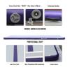 AKSPORT Air Mat Tumble Track Gymnastics Tumbling Mat Inflatable Floor Mats With Electric Air Pump for Home Use/Tumble/Gym/Training/Cheerleading/Parkour/Beach/Park/Water(purple, 16.4) view 4