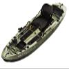 Sun Dolphin Boss 10 SS Fishing Kayak - Sit On Top Fishing Kayak - One Person Angler Kayak - 3 Fishing Rod Holders - Fishing Gear Tracks - Includes Paddle - 12 ft - Grass view 1