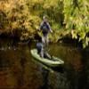 Sun Dolphin Boss 10 SS Fishing Kayak - Sit On Top Fishing Kayak - One Person Angler Kayak - 3 Fishing Rod Holders - Fishing Gear Tracks - Includes Paddle - 12 ft - Grass view 4