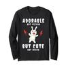 Adorable Psycho Cute Weird Bunny Funny Long Sleeve T-Shirt view 1