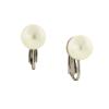 1928 Jewelry Petite Classic Faux Pearl Clip On Earrings For Women, Non Piercing Ear Rings, Pierceless Snap On Made In USA view 1