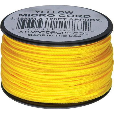 Atwood Rope MFG Micro Cord 125ft Yellow
