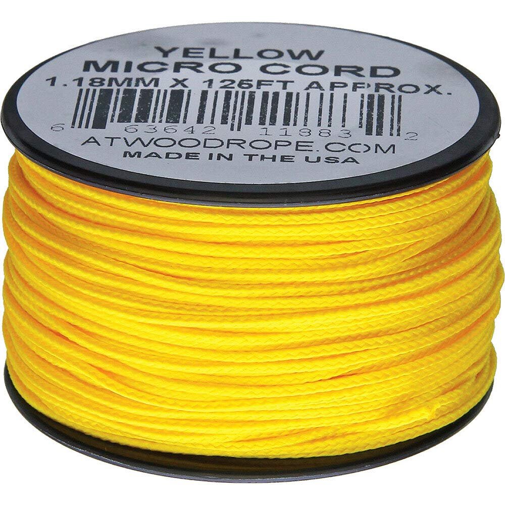 Atwood Rope MFG Micro Cord 125ft Yellow