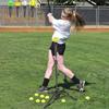 BaseGoal Batting Tee Baseball Tee, Softball Travel Portable Tee Tripod Stand Rubber Tee for Batting Training Practice with Carrying Bag view 3