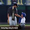 BaseGoal Batting Tee Baseball Tee, Softball Travel Portable Tee Tripod Stand Rubber Tee for Batting Training Practice with Carrying Bag view 4