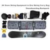 UNISTRENGH Padded Snowboard Bag with Wheels - Travel Bag for Skis, Single Snowboard and Snowboard Boots (With Wheel, 166cm) view 4