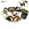 Jammas 5PCS Multiple Color Skull Sculpin Helmet Fish Flies Weighted Streamers Fly Tying Material - (Color: 5PCS Brown L) view 2