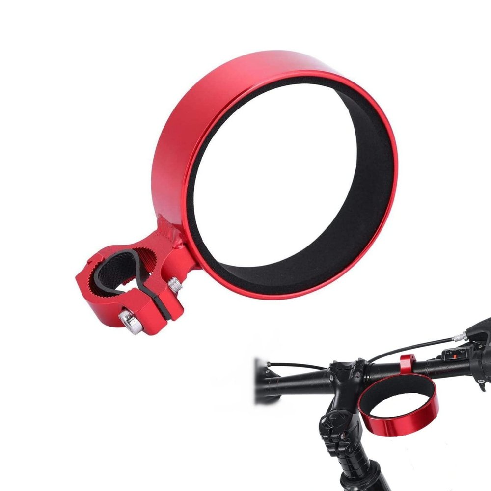 Dioche Cup Holder, Aluminum Alloy Water Bottle Holder Tea Coffee Cup Cage Cycling Accessory Dia 76mm(Red)