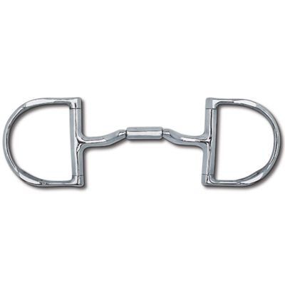 Myler English Pony Dee with Hooks with Stainless Steel Forward Tilt Ported Barrel
