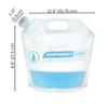 [4 Pack] 4 Liter/1-Gal Water Pouch for Emergency Water/Food Storage, Camping, and Hurricane Supplies for Home | Compact Collapsible Water Container view 2