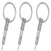 Three Pcs of Marine Grade Stainless Bimini Top Pins w/Drop Cam & Spring 1/4" x 1" Grip view 1