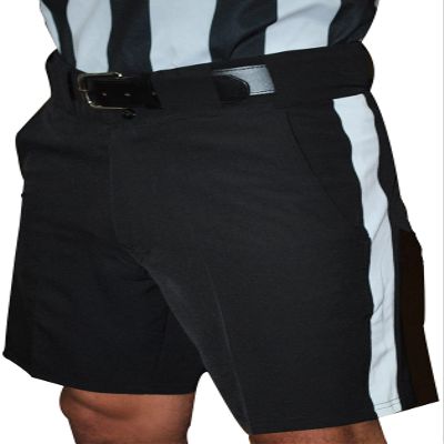 Smitty | FBS-180 | Football Shorts | 1 1/4" White Stripe | Polyester Fabric | Referee's Choice (46)
