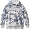Under Armour Girls' UA Rival Fleece Wordmark Hoodie Youth X-Small Gray view 1