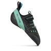 SCARPA Women's Instinct VS Rock Climbing Shoes for Sport Climbing and Bouldering - Low-Volume, Women's Specific Fit - Black/Aqua - 7.5 Women