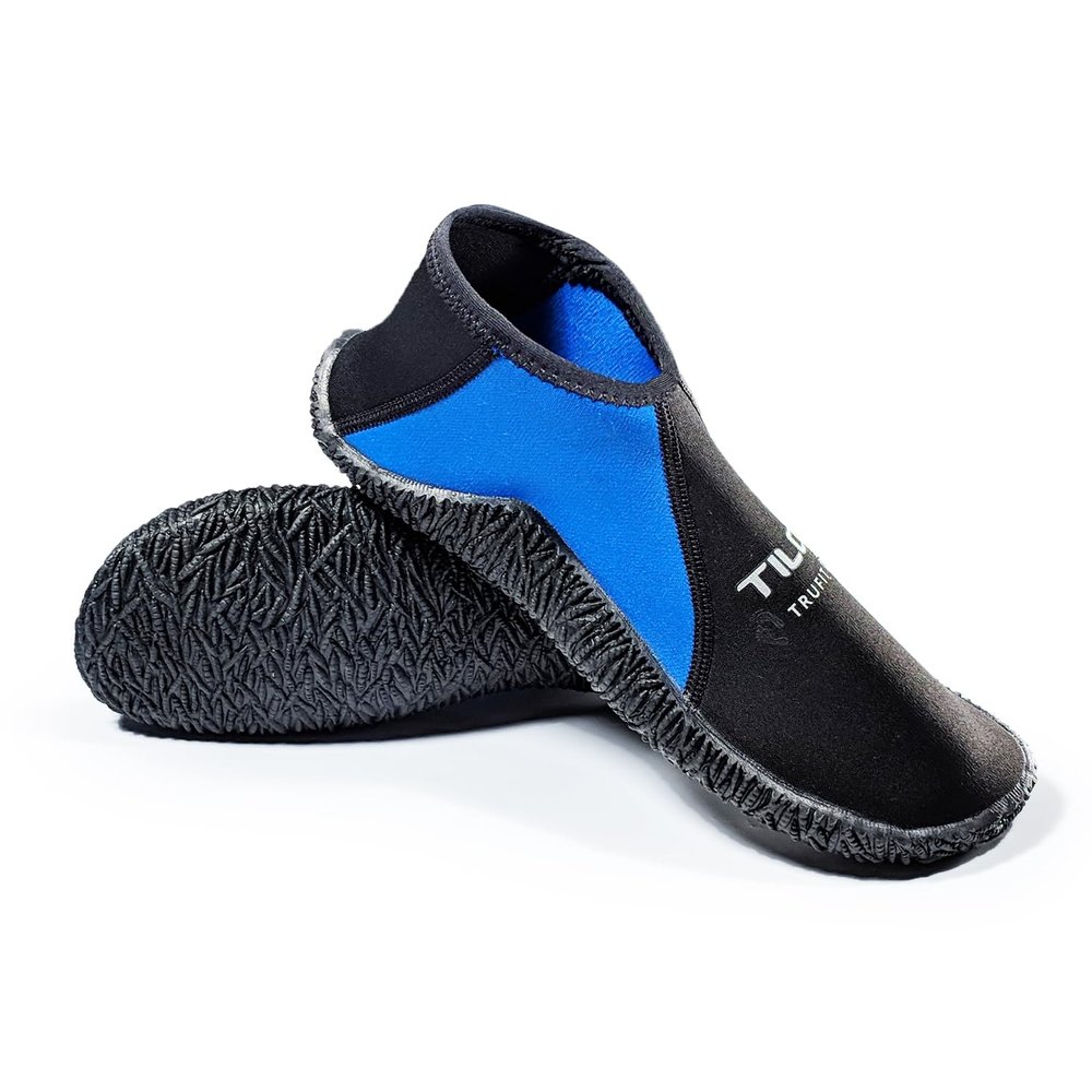 Tilos TruFit Dive Boots - Ergonomic Scuba Booties, Neoprene Water Shoe, Mens 8 / Womens 9