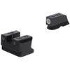 TRUGLO Tritium Pro Compact Night Sights with Daylight White Dots, Night Tritium Dots & Focus Lock Front Ring for CZ Handguns, Black view 1