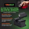 TRUGLO Tritium Pro Compact Night Sights with Daylight White Dots, Night Tritium Dots & Focus Lock Front Ring for CZ Handguns, Black view 2