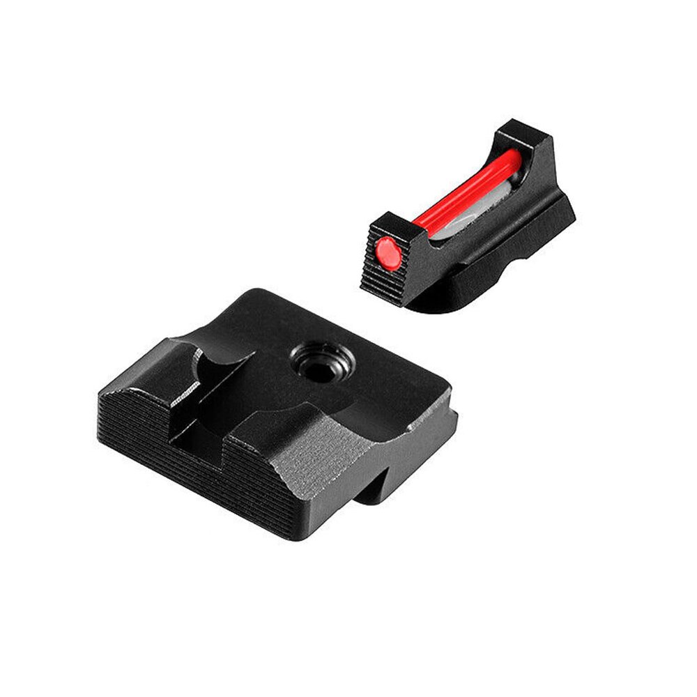 TRUGLO Fiber-Optic Pro Handgun Night Sight with Extra Fibers & Reflector Tape | Compact Durable Competition High-Visibility Sight for Handguns, Compatible with Glock High
