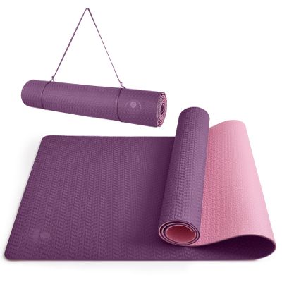 IUGA Yoga Mat Thick Non Slip Anti-tear Pilates Mat Eco Friendly Hot Yoga Mats for Workout & Exercise(72"x 24"x 6mm)