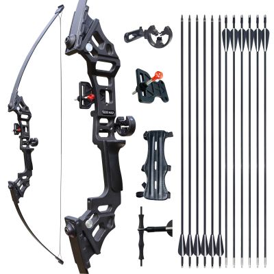 Archery Bows for Adults, Takedown Aluminum Alloy Riser Bow and Arrow Set for Adults Beginners, 30 40 Lbs Right Hand Archery Set with 12 Arrows Recurve Kit