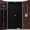 Viper by GLD Products Vault Deluxe Dartboard Cabinet with Integrated Pro Score,Mahogony Finish, One Size, Multicolor view 1