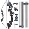 IS-TONGTU Archery Bows for Adults, Takedown Aluminum Alloy Riser Bow and Arrow Set for Adults Beginners, 30 40 Lbs Right Hand Archery Set with 12 Arrows Recurve Kit view 1
