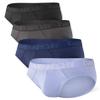 DAVID ARCHY Men's Underwear Briefs Rayon Made from Bamboo Wicking-Moisture Support Pouch Soft Underwear for Men 4 or 7 Pack (S, Dark blue/dark grey) view 1