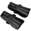 1 Pair Adult Youth Child Soccer Shin Guards, Lightweight and Breathable Football Shinguards Soccer Ball Shin Pads Sports Legs Protector Dual Strap Design for Kids Teenager 4 Colors(Black) shin gu view 3