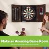 Deluxe Viper Dartboard Bundle with Cabinet, Integrated Pro Score, AIM 360 Sisal Dartboard, Dart Laser Line, Black Mariah Steel Tip Darts view 3