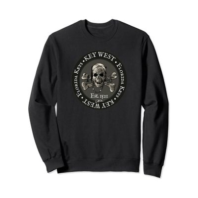 JCombs: Key West, FL, Pirate Skull & Crossbones Sweatshirt