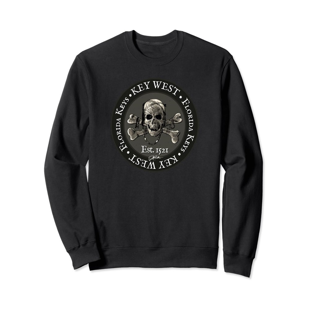 JCombs: Key West, FL, Pirate Skull & Crossbones Sweatshirt