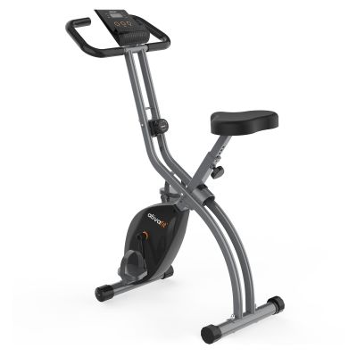 ATIVAFIT Exercise Bike Foldable Fitness Indoor Stationary Bike Magnetic 3 in 1 Upright Recumbent Exercise Bike for Home Workout (Grey)