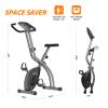 ATIVAFIT Exercise Bike Foldable Fitness Indoor Stationary Bike Magnetic 3 in 1 Upright Recumbent Exercise Bike for Home Workout (Grey) view 3