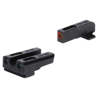 TruGlo TG-TG13SG4PC TFX Pro Tritium & Fiber Optic Glow in The Dark Night/Day Handgun Steel Sight w/Focus Lock, for Sig P365 Models, Black