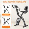ATIVAFIT 3-in-1 Foldable Exercise Bike for Home, Upright & Recumbent Indoor Bike with 8-Level Magnetic Resistance, Resistance Bands, Quiet Cardio, Adjustable Seat view 3