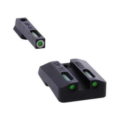 TRUGLO TFX Handgun Sight | Durable Shock-Resistant Compact Brightly Glowing Tritium & Fiber-Optic Xtreme Day/Night Sight, Compatible with CZ P10 Handguns