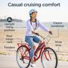 Schwinn Sanctuary 7 Cruiser Bike, 26 Inch Bike for Women and Men, 7-Speed Beach Cruiser Bicycle, Linear Pull Brakes, Comfortable Padded Seat, Upright Riding Position, Adult Bicycle view 2