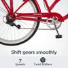 Schwinn Sanctuary 7 Cruiser Bike, 26 Inch Bike for Women and Men, 7-Speed Beach Cruiser Bicycle, Linear Pull Brakes, Comfortable Padded Seat, Upright Riding Position, Adult Bicycle view 3