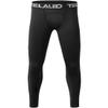 TELALEO 1 Pack Boys' Youth Compression Leggings Pants Tights Athletic Base Layer for Running Hockey Basketball Black XL view 1