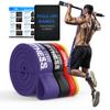 Pull Up Assistance Bands  Resistance Bands Set for Working Out (4-Pack)  Long Loop Power Band for Men and Women  Ideal for Crossfit, Stretching, Physical Therapy, Warm-Up & Home Gym Training view 1