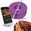 TOFL Softball and Baseball Glove Lace Kit | Mitt Lace Glove Repair Lacing Kit | 2 Leather Laces with Lacing Needle for Catchers Glove| Magenta view 1