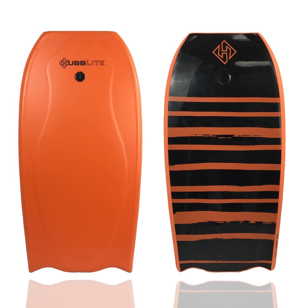 Hubboards Bodyboard Hubb Lite Polystyrene (EPS) - Orange/Orange/Black - 45-Inch