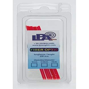 LPA SIGHTS Fiber Optic Blister - Red - Diameter 2 mm - BFO20R