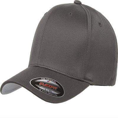 Flexfit Unisex Wooly Combed Twill Cap - 6277 (Dark Gray, Large/X-Large)